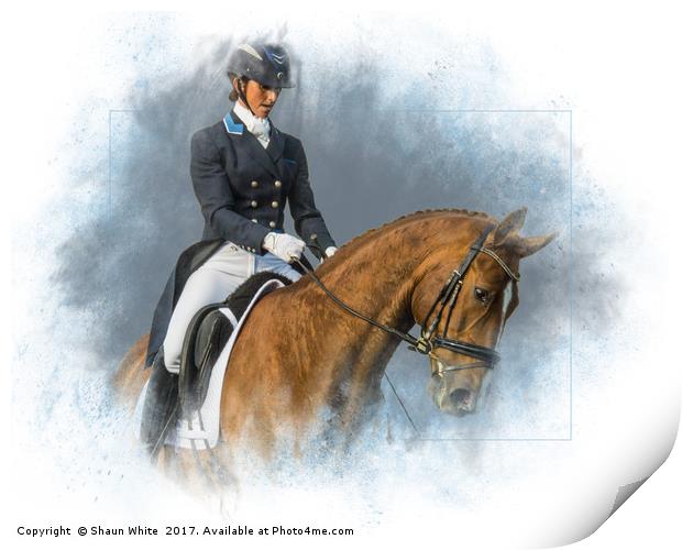 Dressage Print by Shaun White