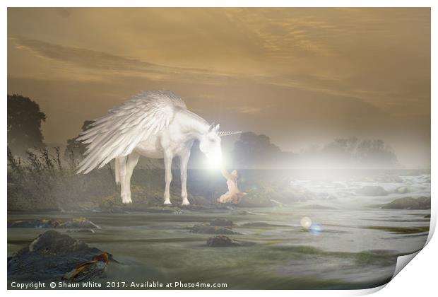 Morning Unicorn Print by Shaun White