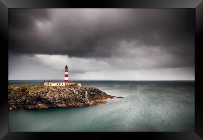 Eilean Glas Lighthouse - Scalpay Framed Print by Grant Glendinning