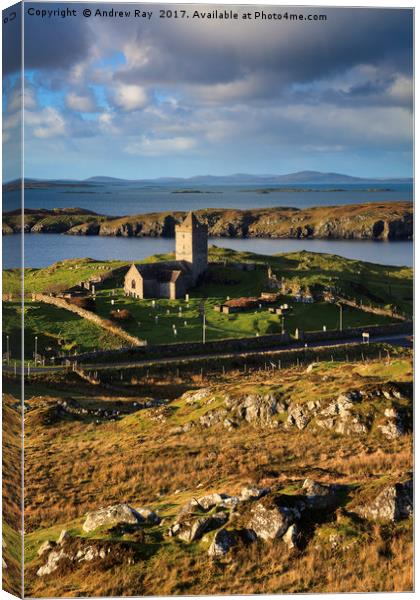 Rodel Church (Isle of Harris) Canvas Print by Andrew Ray
