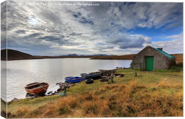  Loch Bhaltois Canvas Print by Andrew Ray