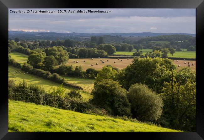 The Exe valley Framed Print by Pete Hemington