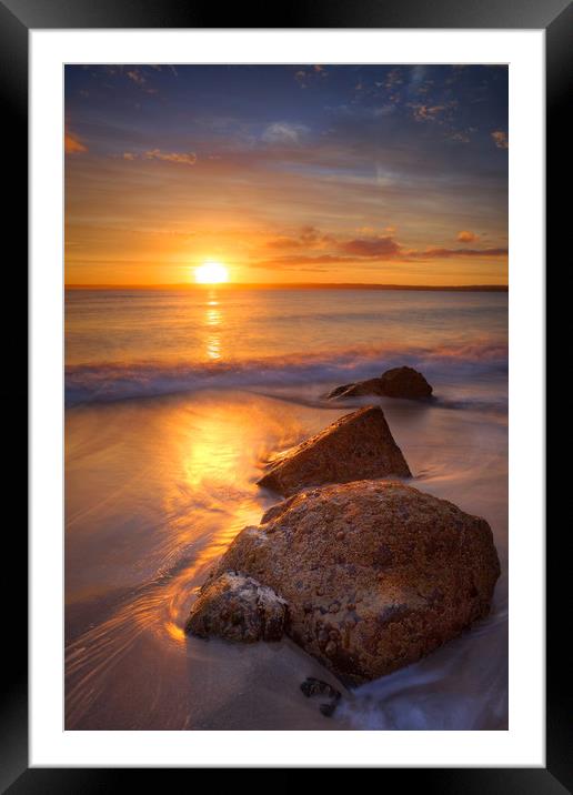 Sunrise at St Ives Cornwall Framed Mounted Print by Jonathan Smith