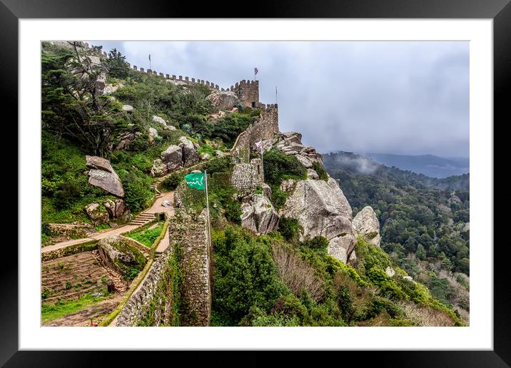 Castelo dos Mouros Sintra Portugal Framed Mounted Print by Wight Landscapes