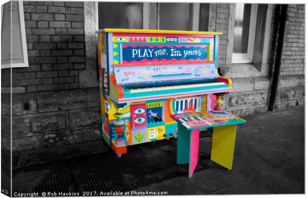 Play me Im yours  Canvas Print by Rob Hawkins