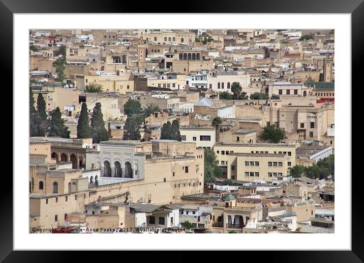 The Medina, Fes Framed Mounted Print by Carole-Anne Fooks
