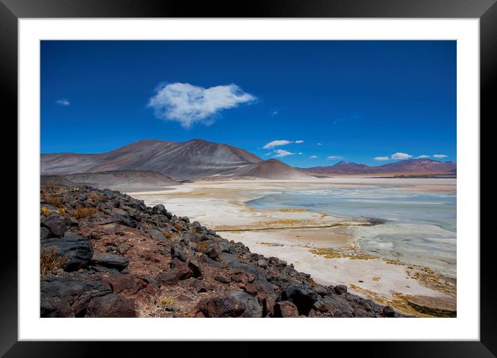 Atacama Salt Lake Framed Mounted Print by David Hare