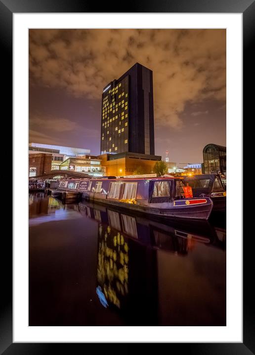 Gas Street Basin Birmingham Canal Framed Mounted Print by Jonathan Smith