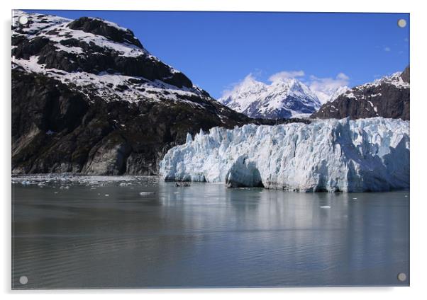 Glacier Bay, Margerie Glacier  Acrylic by Janet Mann
