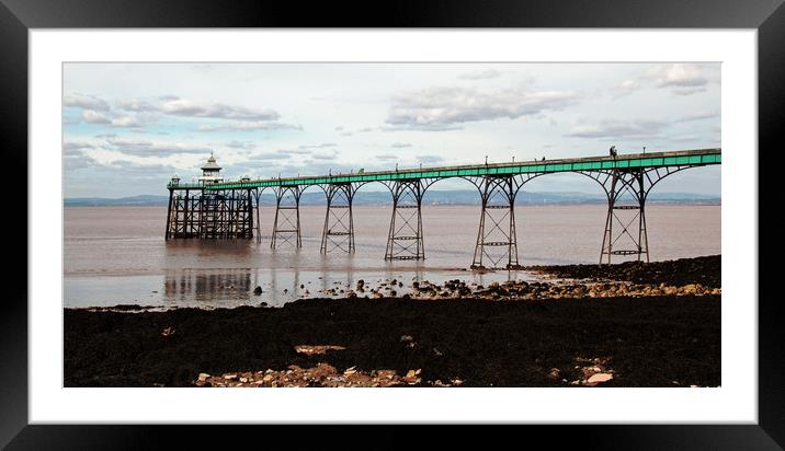 Clevedon Pier,North Somerset Framed Mounted Print by Janet Mann
