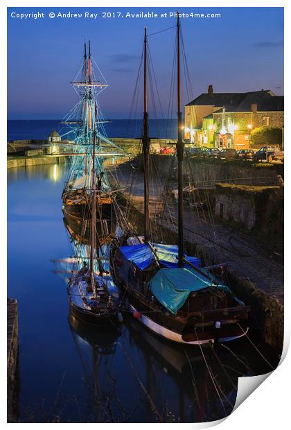 Charlestown Twilight Print by Andrew Ray