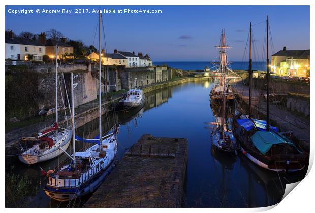 Twilight at Charlestown Print by Andrew Ray