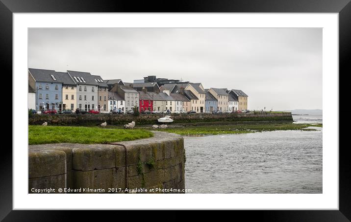 Galway Harbour Framed Mounted Print by Edward Kilmartin