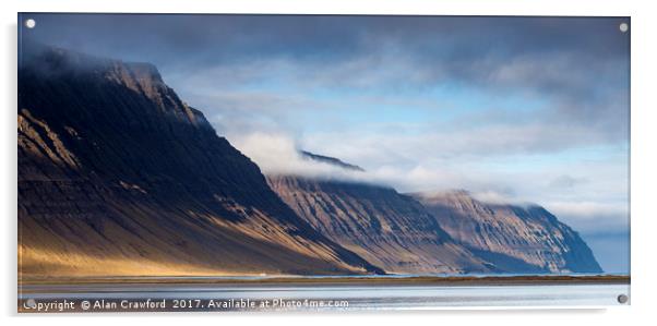 Westfjords, Iceland Acrylic by Alan Crawford