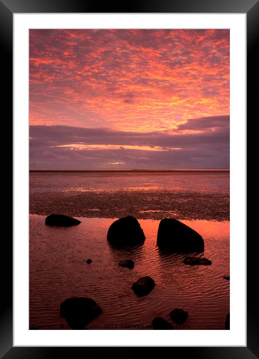 Red Sky at Night Framed Mounted Print by Keith Douglas