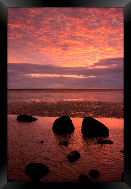Red Sky at Night Framed Print by Keith Douglas