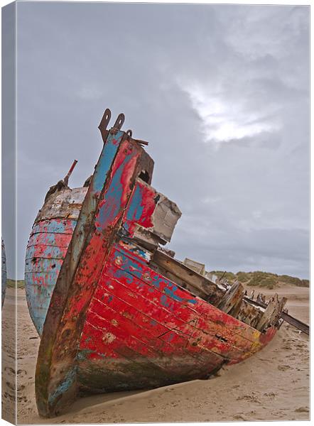 Shipwreck Canvas Print by Christopher Grant