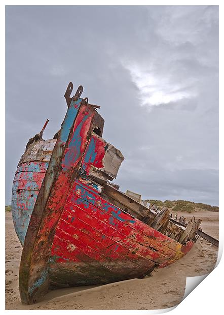 Shipwreck Print by Christopher Grant