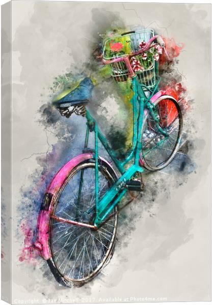 Olde Vintage Bicycle Canvas Print by Ian Mitchell