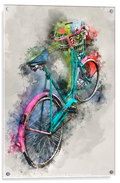 Olde Vintage Bicycle Acrylic by Ian Mitchell