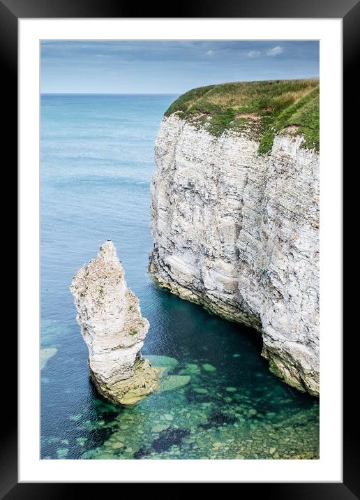 Flamborough Cliffs 2 Framed Mounted Print by Jason Moss