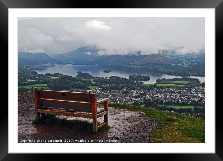 keswick view Framed Mounted Print by eric carpenter