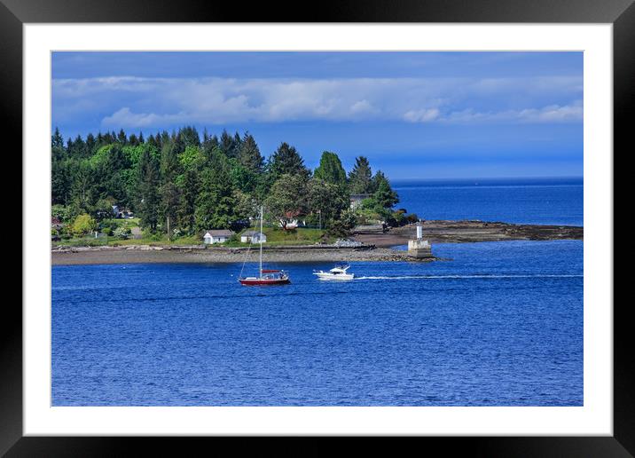 Point in Nanaimo Framed Mounted Print by Darryl Brooks