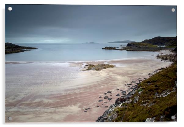 Clashnessie Bay Scotland Acrylic by Derek Beattie