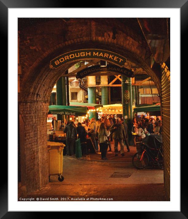 Borough Market Framed Mounted Print by David Smith