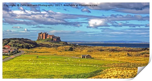 Bamburgh Castle 1 Print by Colin Williams Photography