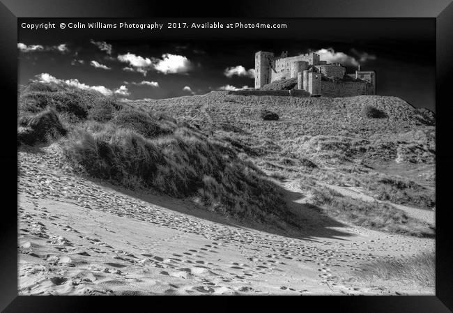 Bamburgh Castle 2 BW Framed Print by Colin Williams Photography