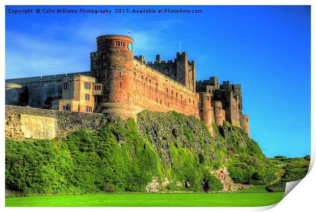 Bamburgh Castle 3 Print by Colin Williams Photography