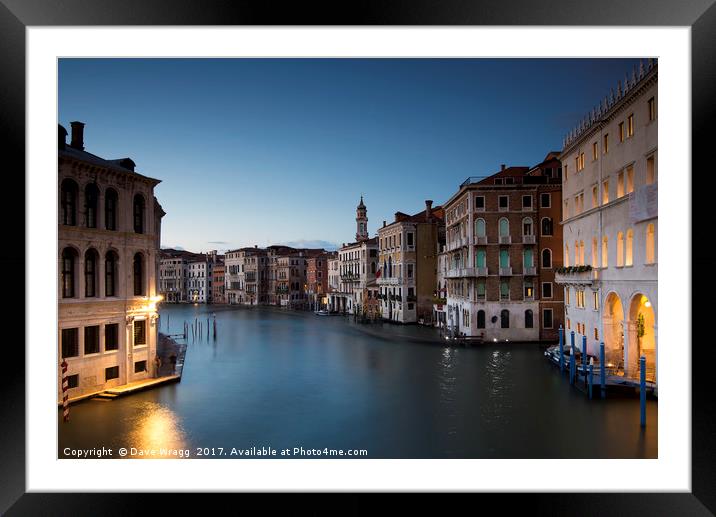 Venice Blue Framed Mounted Print by Dave Wragg