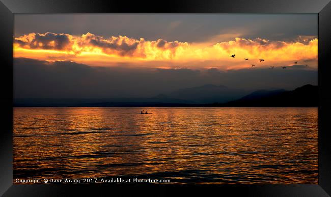 Lake Como Sunset Framed Print by Dave Wragg