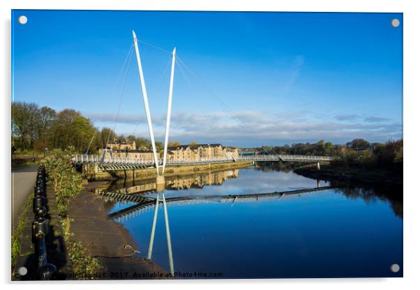 Millennium Bridge Lancaster Acrylic by Keith Douglas