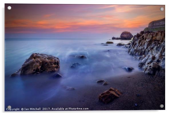 Llandudno Sunset Acrylic by Ian Mitchell