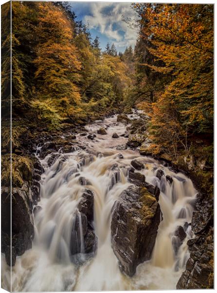 The Hermitage Waterfall Canvas Print by Angela H