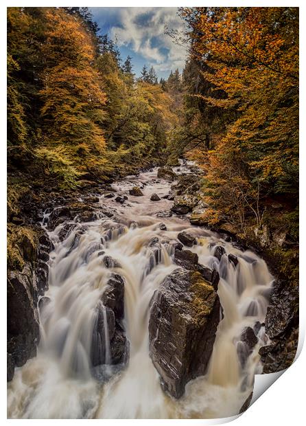 The Hermitage Waterfall Print by Angela H