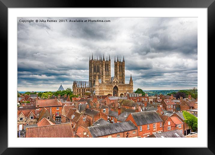 Lincoln Cathedral Framed Mounted Print by Juha Remes