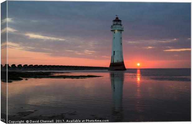 Perch Rock Lighthouse Canvas Print by David Chennell