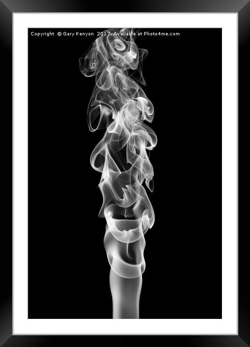 Smoke Framed Mounted Print by Gary Kenyon