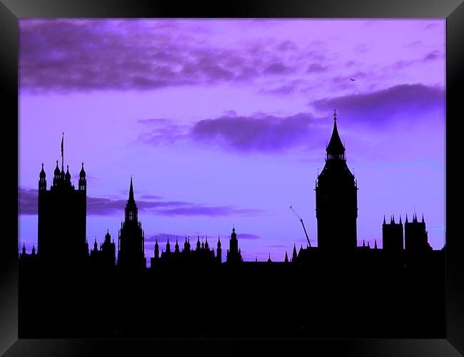 London Skyline Framed Print by Heather Newton