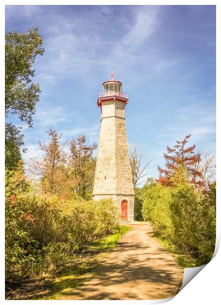 Portrait Gibraltar Point Lighthouse Print by Naylor's Photography