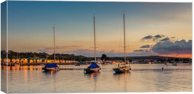 Keelboats Of Bembridge Harbour Canvas Print by Wight Landscapes