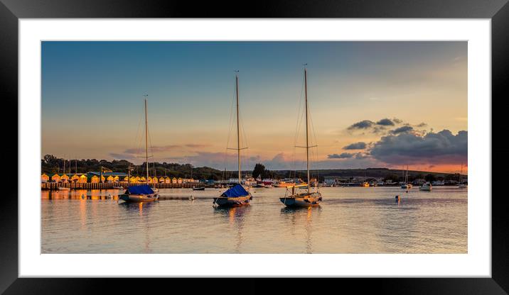 Keelboats Of Bembridge Harbour Framed Mounted Print by Wight Landscapes