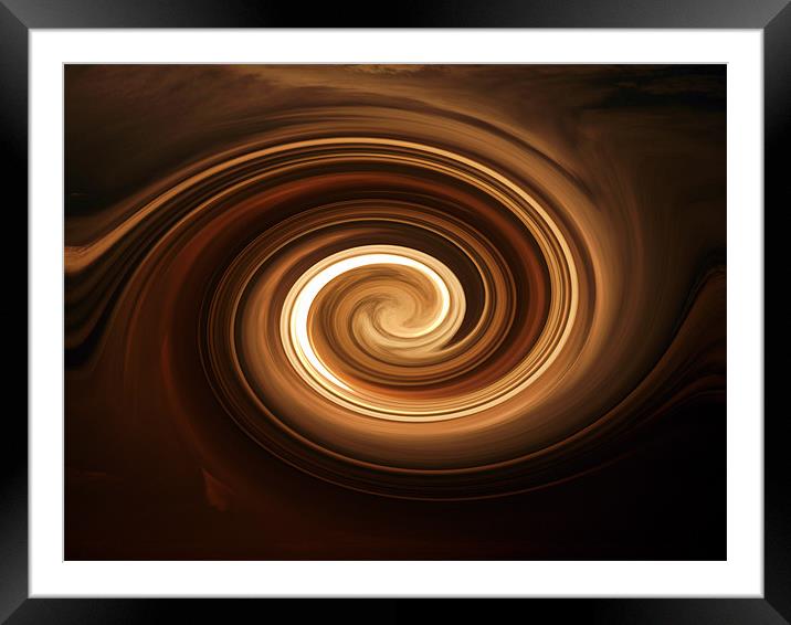 Choco Swirl Framed Mounted Print by Donna Collett