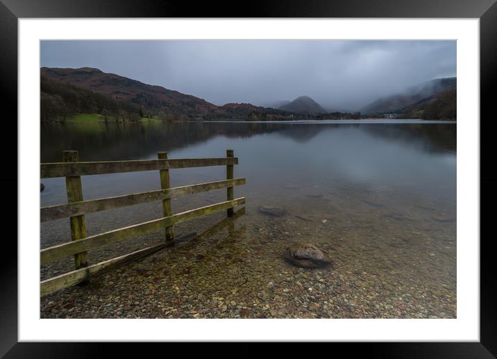 Grasmere Fence Framed Mounted Print by Russell Cram