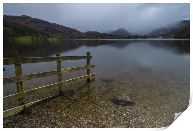 Grasmere Fence Print by Russell Cram