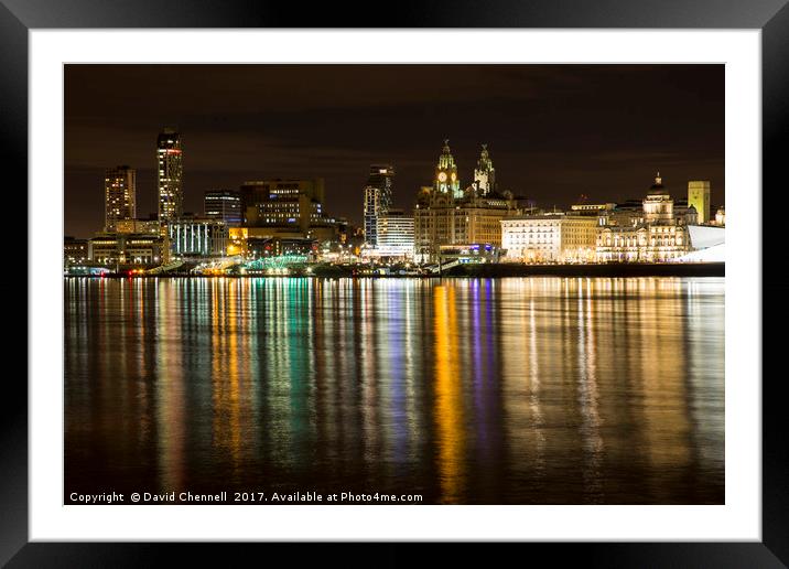 Liverpool Waterfront   Framed Mounted Print by David Chennell