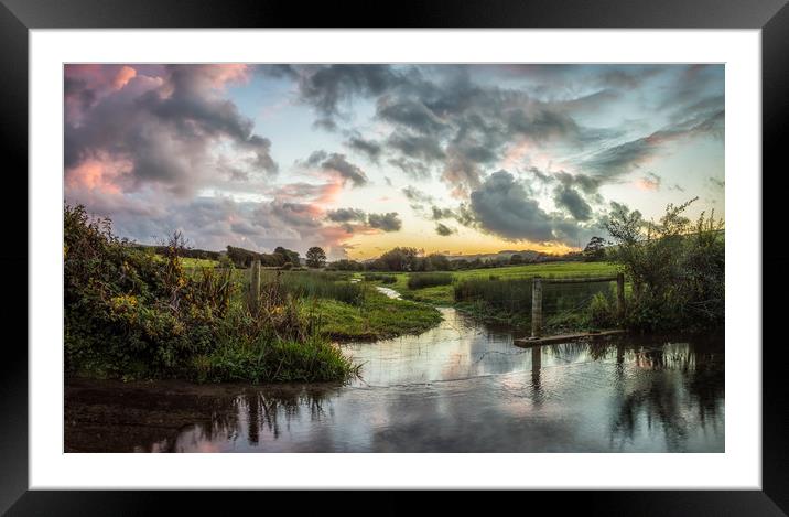 Lukely Brook Carisbrooke Isle Of Wight Framed Mounted Print by Wight Landscapes